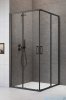 Radaway Premium Pro Black Kdd  kabina 90x100cm czarny mat/szkło przejrzyste 1017090-54-01L/1017100-54-01R